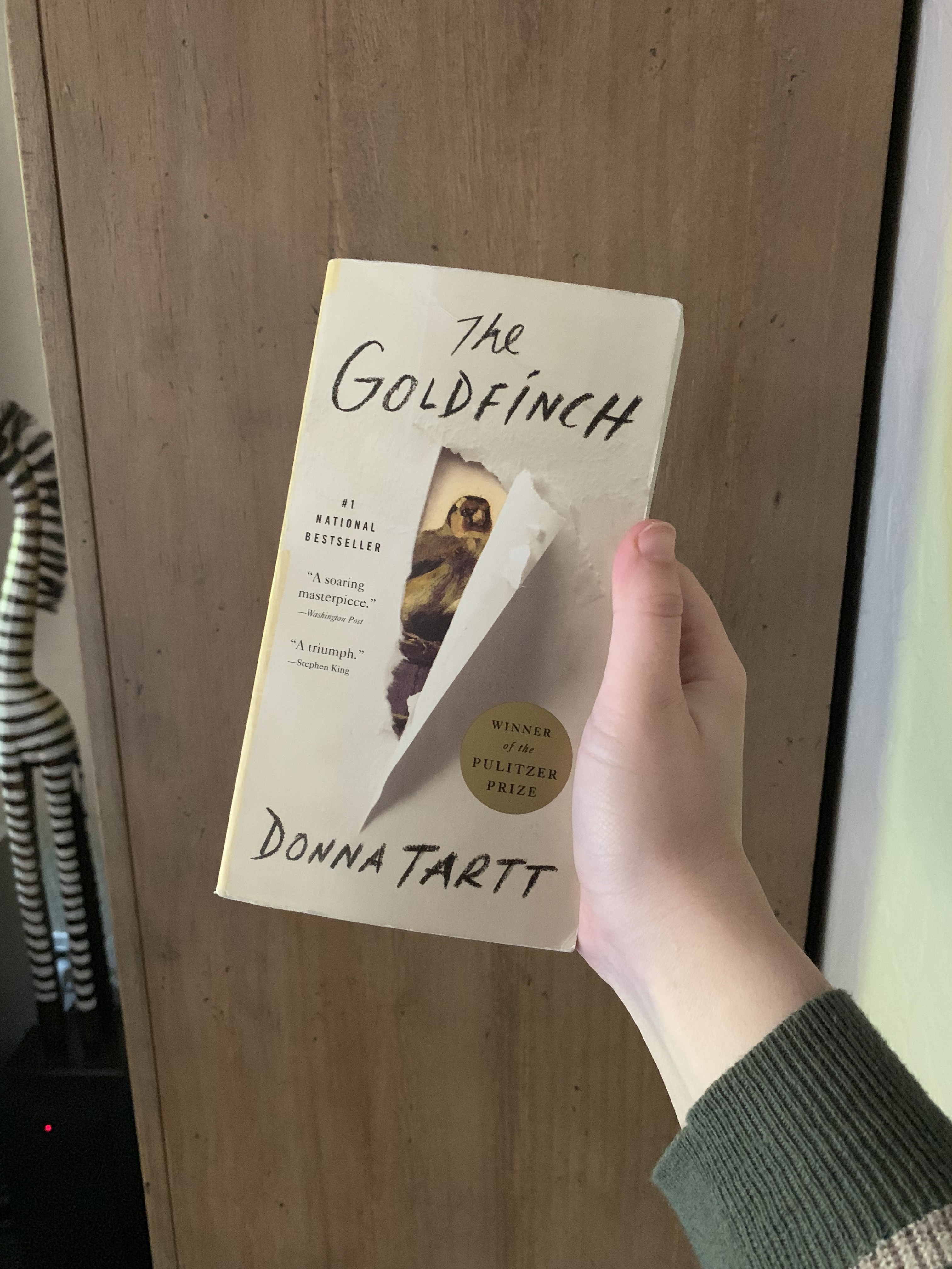image of Donna Tartt's novel "The Goldfinch"